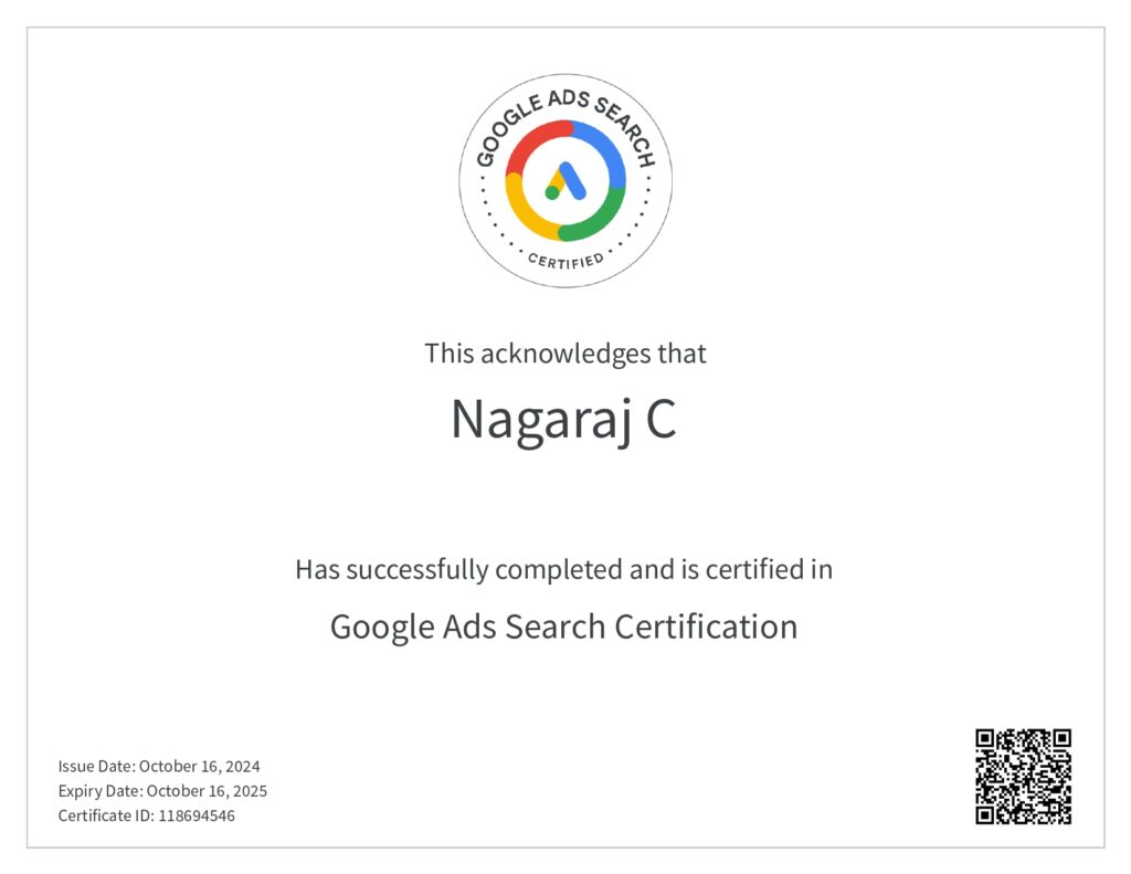 Google Ads Search - Certification